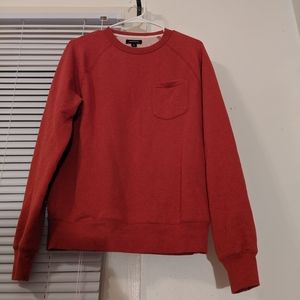 J Crew Red Crewneck Sweatshirt